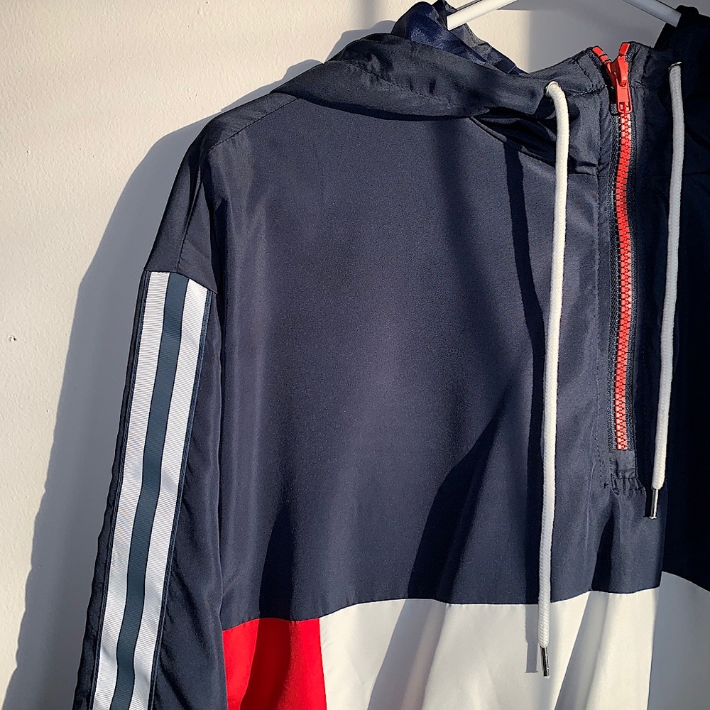 half zip windbreaker